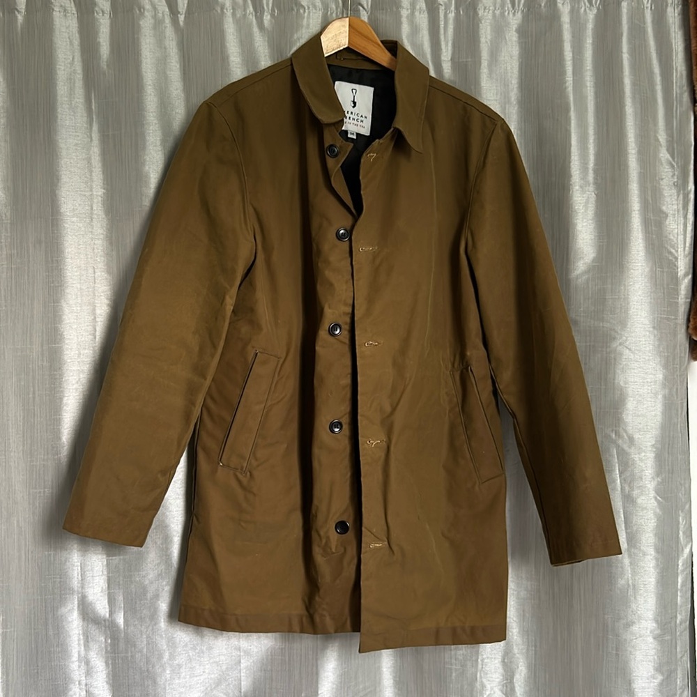 Waxed Trench Coat - 40 medium